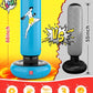 QPAU Kids Punching Bag Toy with Boxing Gloves, 66 Inch Larger Stable Kids Inflatable Boxing Bag Set, Gifts for Boys & Girls Age 6-12, for Practicing Karate, Taekwondo, MMA