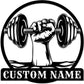 Customized Metal Gym Name Sign, Personalized Sports Room Wall Art,Metal Gym Sign,Unique Fitness Wall Sign, Gym Lovers Unique Gift, Gym Wall Art,Training Center Sign (Style-15)