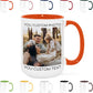 Custom Mug Upload Your Picture Personalized Coffee Mug with Photo Text Name Customized Cup Unique Ideas Gifts for Men Women Mom Dad Girlfriend Boyfriend Friend Family (Orange, 15oz)