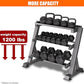 3 Tier Dumbbell Rack, 1200LBS Capacity Weight Rack for Home Gym Dumbbells & Kettlebell, Heavy-Duty Multilevel Free Weight Holder Storage Organizer, Dumbell Rack Stand Only