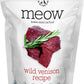 Meow Freeze Dried Cat Food - Wild Venison Recipe, High Protein Treats, Meals & Toppers, Dry Cat Food, 9.9 oz