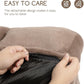 Hollypet Fluffy Plush Pet Sofa Soft Calming Pet Sofa Beds for Medium Small Cats and Dogs, Dark Brown