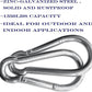 10Pack 5.5 Inch Spring Snap Hooks, Heavy Duty Carabiner Clips for Swing, 12MM 1/2” Quick Chain Link Buckle Clip Keychain Carabiners for Hammock Fitness Gym Boating-1350lbs Capacity
