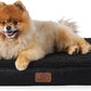 Bedsure Dog Bed for Small Dogs - Orthopedic Flat Puppy Beds with Removable Washable Cover, Egg Crate Foam Pet Mat, Suitable for Pet Up to 20 lbs
