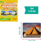 Menique Explore The World Memory Matching Game – Spanish Edition – 100 Cards (50 Pairs) with Iconic Landmarks, Country & Flag – Educational Geography Game in Spanish.