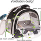 Portable Parrot Travel Cage Carrier with Small Swing Toy&Cage Colorful Toys Set Small Bird Parakeet Bag with Standing Perch Bird Carry Transport Bag (Black, Carreir/Swing)
