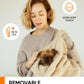 Dog Travel Bag | Cat Carrier | Small Pet Taxi | Lightweight Soft-Sided Tote, Car-Seat Compatible, Washable, 6–20 lb | Vegan Materials | Brown