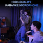 Wireless Microphone, Rechargeable Dual Cordless Handheld Dynamic Wireless Mics,NEWBAXS Karaoke Microphones with 1/4'' Output for Karaoke, Meeting, Singing, Church, Wedding