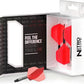 RED DRAGON Darts – Nitro Flite Integrated Flight & Shaft System – No.2 Shape and Design - Available in Short, Intermediate & Medium - Available in Variety of Colours - Professional Darts Accessories