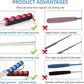 2pcs Retractable Wand Toys, Cat Fishing Rod with 11 Pcs Feather Refills for Indoor & Outdoor Cats
