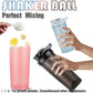 6 Pack Protein Shaker Bottles for Protein Mixes, Shaker Cups for Protein Shakes, 3 pcs 24 oz and 3 pcs 20 oz (Multicolor)