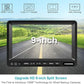 Fookoo Ⅱ HD 1080P 9" Wired Backup Camera System, 9-inch DVR Dual Split Screen Monitor, IP69 Waterproof Rear View Camera for Truck/Trailer/Box Truck/RV, Loop Record, Parking Lines (DY912)