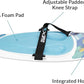 Xspec Kneeboard with Hook Strap for Knee Surfing Boating Waterboarding Kneeling with Padded Foam Surface for Kids, Teens & Adults