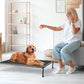 Veehoo Chewproof Elevated Dog Bed - Cooling Raised Pet Cot, Breathable Mesh, Washable & Non-Slip for Large Dogs, Indoor/Outdoor, Black Mat and Black Frame, 42x30inches (Model CWC2203A03)