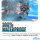 H2O Audio TRI 2 Multisport Waterproof Bone Conduction Open Ear Headphones, Bluetooth 5.3 for Running and Cycling, MP3 Mode for Swimming, 8GB Memory, 8.5-Hour Battery, Black