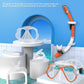 Greatever Dry Snorkel Set,Panoramic Wide View,Anti-Fog Scuba Diving Mask,Professional Snorkeling Gear
