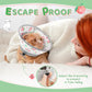 Cat Cone Collar Soft to Stop Licking, Adjustable, Foldable Lightweight Kitten Cones After Surgery Recovery for Cats & Kittens, Cat Cone Alternative (PinkWhite, M)