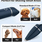 Casfuy Cordless Hair Trimmer, Low Noise Grooming Clipper for Dogs Cats & Small Pets, USB Rechargeable, Double Blades for Trimming Hair Around Paws, Eyes, Ears, Face, Rump