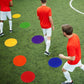 TPE Floor Spot Markers Dots for Gym Flat Non Slip Spot Marker Dance Dot for Classroom Gym Sports Soccer Basketball Agility Training Field Marking Equipment