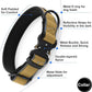 Plutus Pet Tactical Dog Collar, Reflective, Adjustable Heavy Duty Dog Collar, Soft Padded and Comfortable, for Small Medium and Large Dogs (Brown, M)