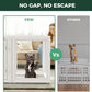 FXW AuraSpace Acrylic Indoor Unleashed Dog Playpen for Small and Medium Dogs, 30 Inch, 6 Panels, White