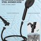 SR SUN RISE Filtered Shower Head with Handheld, High Pressure 9 Spray Mode Matte Black Showerhead with Filters, detachable shower head,Water Softener Filters Beads for Hard Water - Remove Chlorine