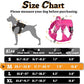 rabbitgoo Dog Harness Medium Sized No Pull, Tactical Service Pet Vest with Molle and Control Handle, Adjustable and Reflective Military Harness for Easy Walking and Training, Rose Red, M