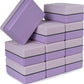 Sunshine Yoga 4" Striped Yoga Block, 10 Pack Bulk EVA Foam Yoga Blocks, Firm and Supportive Yoga Brick, Balance Foam for Stretching, Pilates, and Workout, 4" x 6" x 9"