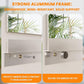 ROOMTEC Workout Mirrors for Home Gym 48"x24"-2PCS, Large Wall Mirror Full Length for Fitness, Yoga, Big Wall Mounted Frameless Glass Mirror for Garage, Dance Studio, Bedroom