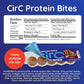 CirC Protein Bites - 12 Count Chocolate Truffle High Energy Balls - 18g of protein, 4g Collagen, 5g of net carb, Whey & Peanuts - Portable Healthy Snacks in 5-Piece Resealable Packs