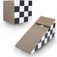 Cat Scratching Board with Ball, Triangle Cat Scratching Cardboard, Multiple Scratching Angles, 2-in-1 Scratching Lounge Bed, Recyclable and Durable, Furniture Protector, Black and White