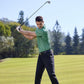 Mens Golf Shirt Moisture Wicking Dry Fit Performance Sport Short Sleeve Striped Golf Polo Shirts for Men