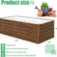 SnugNiture Galvanized Raised Garden Bed 8x4x2FT Outdoor Large Metal Planter Box Steel Kit for Planting Vegetables, Flowers
