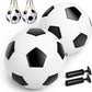 Soccer Ball Size 3/4/5 with Pump & Bag - Pack of 1, 2 or 3 - Official Size & Weight - Classic Black & White - Indoor Outdoor Use - Durable & Long-Lasting - Ideal Gift for Toddler, Kids, Youth & Adults