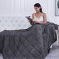Weighted Blanket 20lbs 48"x72" Cooling Breathable Heavy Blanket Microfiber Material with Glass Beads for Adult All-Season Summer Fall Winter Soft Thick Comfort