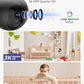 Hugolog 3K 5MP Indoor Pan/Tilt Security Camera with Auto-Focus,2.4 GHZ/5 GHZ,Ideal for Baby Monitor/Pet Camera,Starlight Color Night Vision,Human/Pet AI,Two-Way Audio,US Cloud,Compatible with Alexa