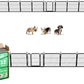 FXW Rollick Unleashed Dog Playpen for Indoor, Yard, RV Camping, 24 inch 32 Panels for Small and Puppy Dogs, Black│Patented