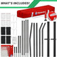 Portable Volleyball Net 5-Height Adjustable for Backyard with Widened Base, Tetoron Net, 6 Metal Stakes and 4 Sandbags, 12ft/14ft Volleyball Practice Training Equipment with Carry Bag