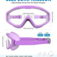 NSSIW Swim Goggles Swimming Kids-Goggles: Anti Fog No Leak with Nose Clip Earplugs for Girls Boys Youth 6-14 3 Pack