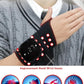 Red Light Therapy Wristband with Heat & Massage, Red Light Therapy Belt - 36 LED Lights, 5 Massage Levels & 3 Heat Settings, Rechargeable Portable Design(1Pce Black)