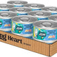 A Strong Heart Canned Wet Cat Food, Whitefish & Tuna Dinner Paté - 5.5 oz Cans (Pack of 24), Made in The USA with Real Ocean Whitefish & Tuna