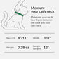 CollarDirect Leather Cat Collar, Kitten Collar with Removable Bell Black Blue Red Orange Lime Green (8-11 Inch, Red)