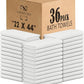 CH White Bath Towels Bulk - 22 x 44 Inches, 100% Cotton Economy Light Weight Towels for Commercial Use - Quick Dry, Ultra-Soft, and Absorbent Bulk Towels (36 Pack)