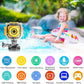PROGRACE Kids Waterproof Camera - 3 4 5 6 7 8 9 10 Year Old Girl Birthday 1080P HD Underwater Video Camera for Kids Pool Toys Toddler Digital Cameras with 32GB Card Yellow