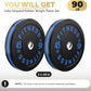 2 Inch Bumper Plates，10-500lbs，Barbell Rubber Olympic Weight Plates Set for Home Gym, Strength Training & Weight Lifting, Multiple Options Colors