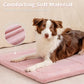 MADE 4 PETS Dog Crate Pad Bed for Large Dogs, Washable & Reversible, Anti-Slip Kennel Mat for Cozy Sleeping, Soft Fluffy Dog Bed for Indoor & Outdoor Use, 44"x32", Pink
