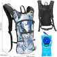 Reflective Hydration Backpack, Hydration Pack - Water Backpack with 2L/3L Hydration Bladder, Essential for Festivals - Rave Hydration Pack for Hiking, Running, Cycling, and Festivals