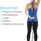 Vive Stretch Strap (75" - 10 Loops) - Leg Stretch Band to Improve Flexibility - Stretching Out Yoga Strap - Exercise and Physical Therapy Belt for Rehab, Pilates and Gymnastics with Guide Book