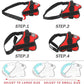 Bolux Dog Harness, No-Pull Reflective Dog Vest, Breathable Adjustable Pet Harness with Handle for Outdoor Walking - No More Pulling, Tugging or Choking (Red, L)