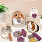 Bissap 12PCS Rabbit Chew Sticks, Hanging Chew Sticks & Cakes Timothy Hay Carrot Strawberry Treat for Bunny Chinchilla Guinea Pig Hamster and Other Small Pets Molar Snack Toy